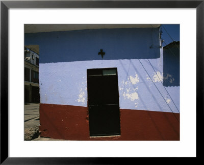 House With Crucifix Over The Door In Ixtapan De La Sal, Mexico by Gina Martin Pricing Limited Edition Print image