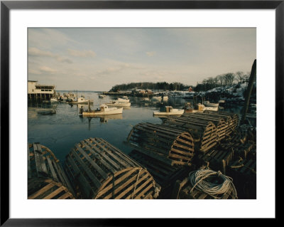 Harbor View With Lobster Traps by Luis Marden Pricing Limited Edition Print image