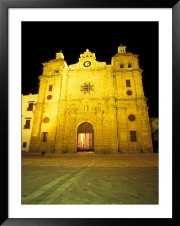 The Front Of San Pedro Claver Within The Walled City, Cartagena, Colombia by Greg Johnston Pricing Limited Edition Print image