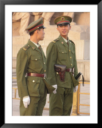 Soldiers Stand Guard At The Tomb Of Mao Zedong by Richard Nowitz Pricing Limited Edition Print image