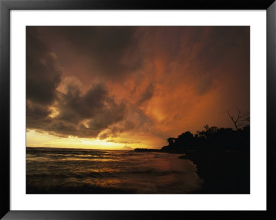 Dramatic View Of The Pacific Ocean At Sunset On The Osa Peninsula by Steve Winter Pricing Limited Edition Print image