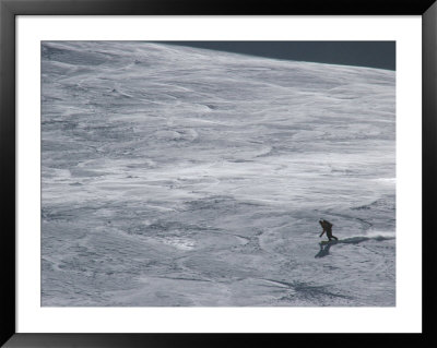 A Back-Country Snowboarder Descends A Mountain by Skip Brown Pricing Limited Edition Print image