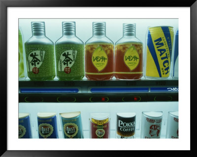 Display Of Beverages In A Vending Machine by Eightfish Pricing Limited Edition Print image