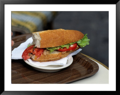 Lunchtime Sandwich, Paris, France by David Barnes Pricing Limited Edition Print image