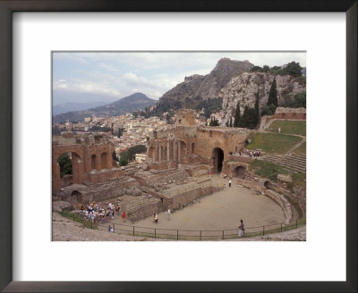 Greek Theater In Taormina, Sicily, Italy by Connie Ricca Pricing Limited Edition Print image