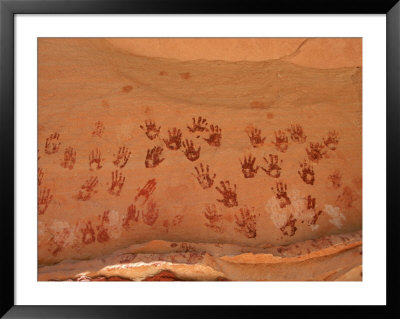 Ancient Pueblo-Anasazi Rock Art Depictions Of Hands by Ira Block Pricing Limited Edition Print image