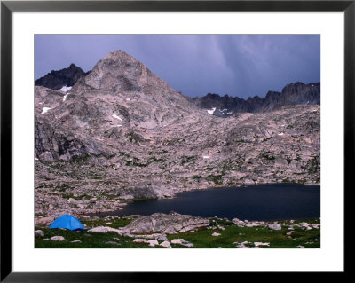 Camping Tent On The Shores Of Upper Jean Lake, Bridger-Teton National Forest, Usa by Brent Winebrenner Pricing Limited Edition Print image