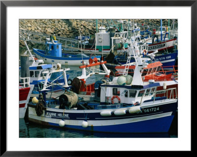 Fishing Boats Docked In The Harbour, La Turballe, Pays De La Loire, France by Jean-Bernard Carillet Pricing Limited Edition Print image