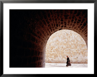 Priest Walking On Placa In Old Town, Dubrovnik, Croatia by Richard I'anson Pricing Limited Edition Print image