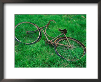 Bicycle Abandoned In A Field,County Wexford, Leinster, Ireland by Richard Cummins Pricing Limited Edition Print image