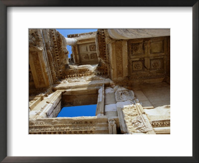 Facade Of Library Of Celsus Built In 114 Ad, Ephesus, Izmir, Turkey by Diana Mayfield Pricing Limited Edition Print image