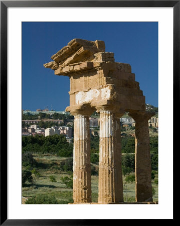 The Temple Of Castor And Pollux, Valley Of The Temples, Agrigento, Sicily, Italy by Walter Bibikow Pricing Limited Edition Print image
