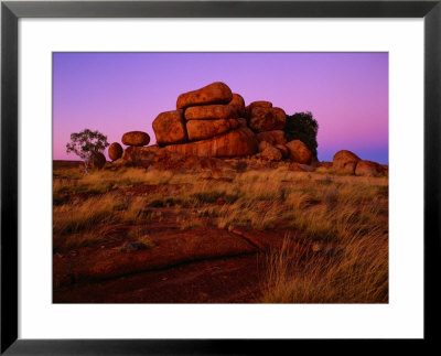 Rock Formation At Sunset, Devil's Marbles Conservation Reserve, Australia by Richard I'anson Pricing Limited Edition Print image