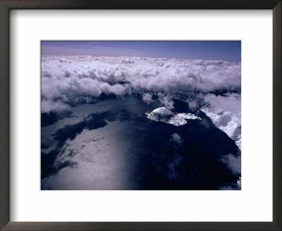 Aerial View Of Crater Lake And Wizard Island by Sam Abell Pricing Limited Edition Print image