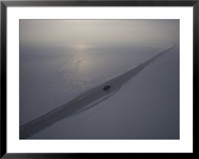 An Aerial View Of An Icebreaker Ship Working In The Gulf Of Finland by Jodi Cobb Pricing Limited Edition Print image