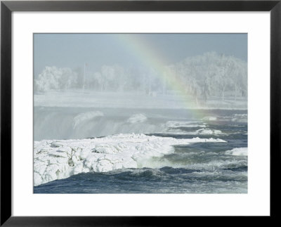 Winter Rainbow Over American Falls by Walter Meayers Edwards Pricing Limited Edition Print image