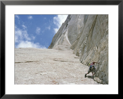 A Man Climbs Tahir Tower, Karakoram, Pakistan by Jimmy Chin Pricing Limited Edition Print image