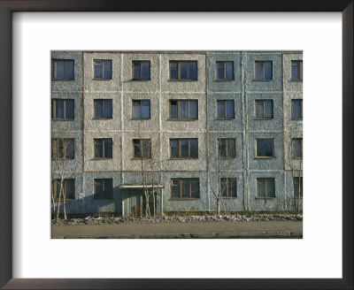 Exterior View Of A Typical Depressing Communist-Built Apartment Building by Klaus Nigge Pricing Limited Edition Print image