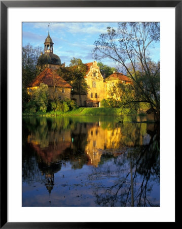 Sunset On Straupe Castle And Reflection Pond, Gauja National Park, Latvia by Janis Miglavs Pricing Limited Edition Print image