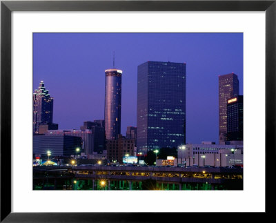 Cityscape At Night, Atlanta, U.S.A. by Curtis Martin Pricing Limited Edition Print image