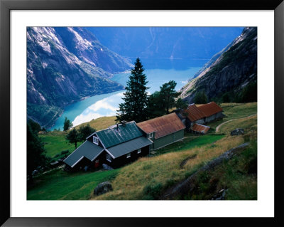 Simafjorden From Kjeasen Farm, Kjeasen, Norway by Cornwallis Graeme Pricing Limited Edition Print image