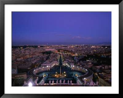 City From Dome Of St. Peter's Basilica (Basilica Di San Pietro), Vatican City by Martin Moos Pricing Limited Edition Print image