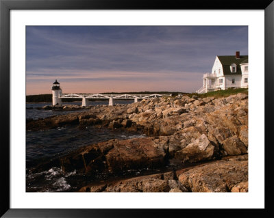 Marshall Point Lighthouse And House On Port Clyde, Maine, Usa by Stephen Saks Pricing Limited Edition Print image