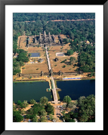 Aerial Of Angkor Wat, Angkor, Cambodia by Christopher Groenhout Pricing Limited Edition Print image