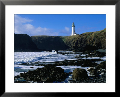 Lighthouse In Yaquina Head Natural Area, Usa by John Elk Iii Pricing Limited Edition Print image
