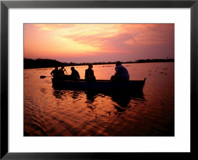Boat In Pousada Caiman Refuge In Pantanal (Swamp), Pantanal Matogrossense National Park, Brazil by Lee Foster Pricing Limited Edition Print image
