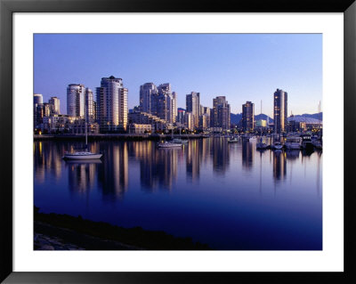 Cityscape With False Creek In Foreground, From Charleson Park, Vancouver, Canada by Ryan Fox Pricing Limited Edition Print image