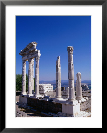 Marble-Columned Temple Of Trajan, Bergama, Turkey by Martin Moos Pricing Limited Edition Print image