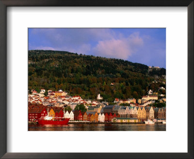 The Bryggen, A Huddle Of Wooden Buildings On The Waterfront, Bergen,Hordaland, Norway by Anders Blomqvist Pricing Limited Edition Print image