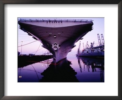 Bow Of Uss Hornet At Dock, Alameda, U.S.A. by Levesque Kevin Pricing Limited Edition Print image