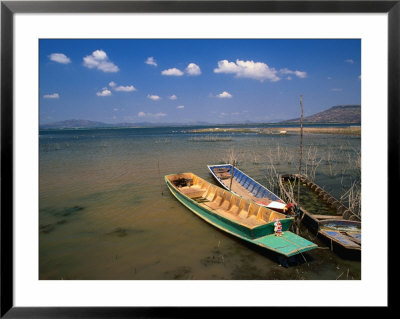 Boats On Edge Of Lake, Thailand by John Hay Pricing Limited Edition Print image