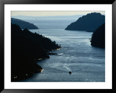 Narrow Fjord In Bohuslan Region Dividing Sweden And Norway, Svinesund, Vaster-Gotaland, Sweden by Anders Blomqvist Pricing Limited Edition Print image