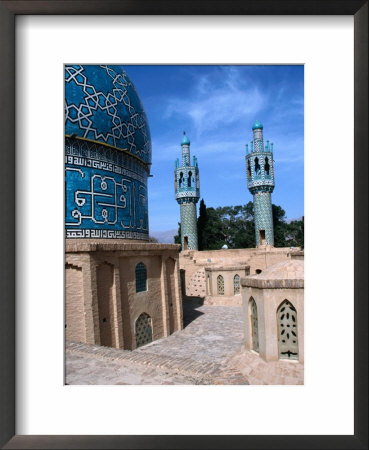 The Elaborate Tiled Dome Of The Tomb Of Shah Neaematollah Vali, A Respected Sufi Dervish, Iran by Patrick Syder Pricing Limited Edition Print image