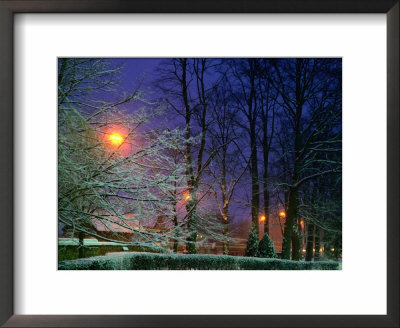 London Road In Oxford On A Winter's Evening, Oxford, England by Jon Davison Pricing Limited Edition Print image