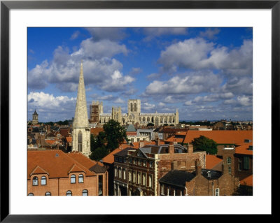 City Buildings With York Minster Cathedral In Background, York, United Kingdom by Johnson Dennis Pricing Limited Edition Print image