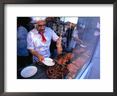 Kebabs Cooking, Istanbul, Turkey by Phil Weymouth Pricing Limited Edition Print image