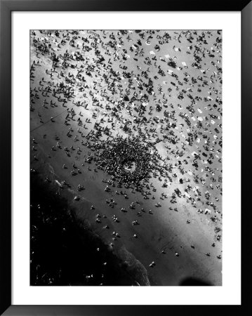 Near Drowning Victim Mary Eschner, Who Is Reviving In The Center Of The Crowd, Coney Island by Margaret Bourke-White Pricing Limited Edition Print image