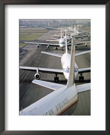 Airplane Traffic Jam On Jfk Airport Runway, August 1968 by Bob Gomel Pricing Limited Edition Print image