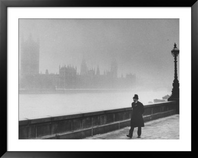Patrolling Lambeth Bridge by Terence Spencer Pricing Limited Edition Print image