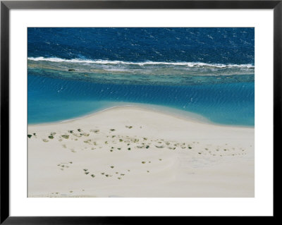 An Aerial View Of The Barrier Reef Off The Sandy Western Autralia Coast by Bill Ellzey Pricing Limited Edition Print image