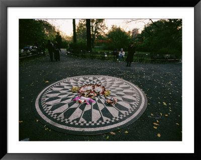 The Imagine Mosaic, A Memorial To John Lennon In Strawberry Fields by Melissa Farlow Pricing Limited Edition Print image