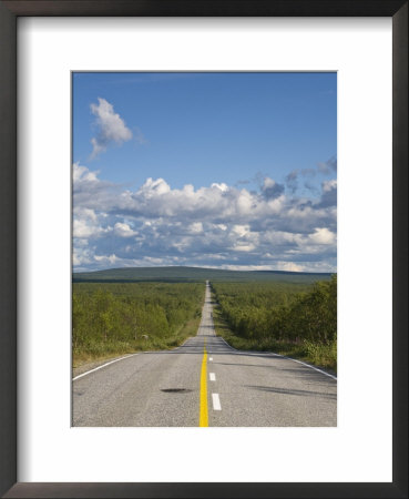 Arctic Road Towards Kilpisjarvi, Arctic Circle, Lapland, Finland by Doug Pearson Pricing Limited Edition Print image