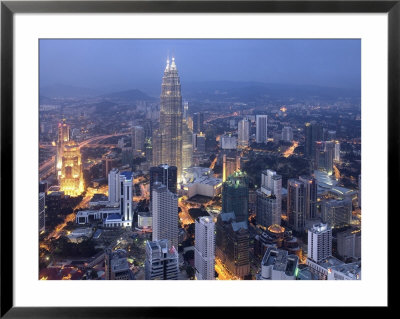 Petronas Twin Towers From Kl Tower, Kuala Lumpur, Malaysia by Demetrio Carrasco Pricing Limited Edition Print image