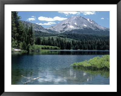 Lassen Peak (10,457') And Manzanita Lake, Ca by Allen Russell Pricing Limited Edition Print image