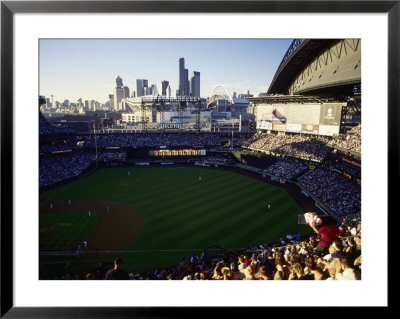Safeco Field With Seattle Skyline by Jim Corwin Pricing Limited Edition Print image