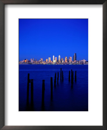 Seattle Skyline, Elliot's Bay, Seattle, Wa by Jim Corwin Pricing Limited Edition Print image